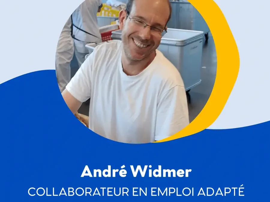 Portrait d&rsquo;André Widmer, collaborateur en emploi adapté