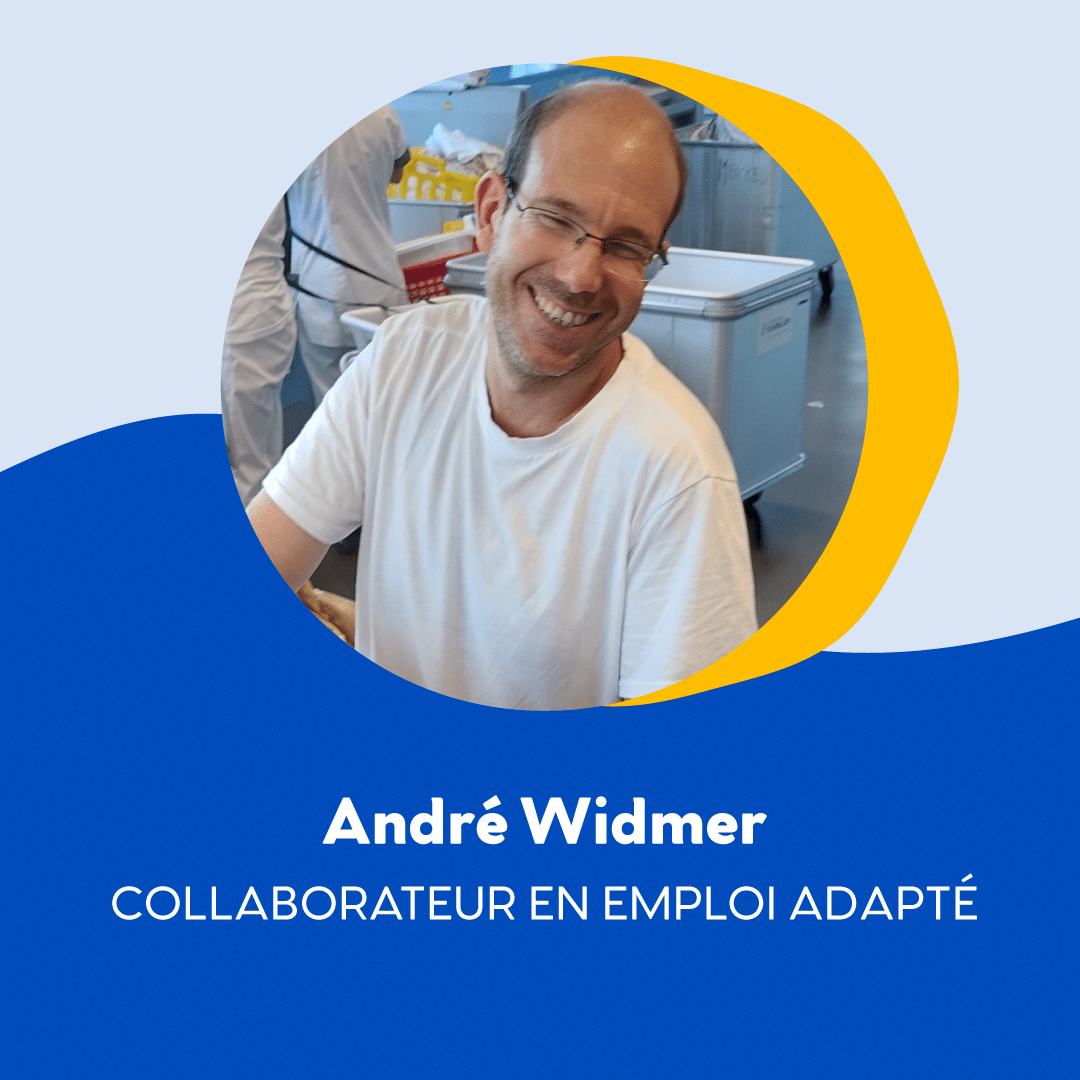 Portrait d’André Widmer, collaborateur en emploi adapté